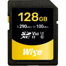 Wise Karta Wise Wise SDXC UHS-II V60 128GB R:290MBs / W:100MBs WI-SD-S128