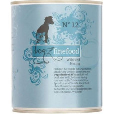 Dogz Finefood N.12 Dziczyzna i śledź puszka 800g