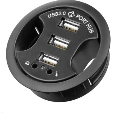 Microconnect HUB USB MicroConnect 3x USB-A 2.0 (USB-HUB3)