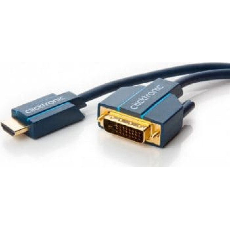 Clicktronic Kabel Clicktronic HDMI - DVI-D 7.5m granatowy (JAB-1339100)