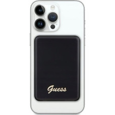 Guess Powerbank Guess Guess Powerbank indukcyjny 15W GUPBM5ALGSGK 5000mAh czarny/black MagSafe Metal Script Logo