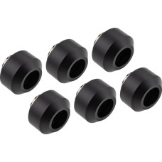 Optimus Optimus Hardtube Fitting, 12 mm, 6er Pack mit Werkzeug - schwarz