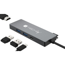 Techly HUB USB Techly Techly Hub USB-C 4 in 1