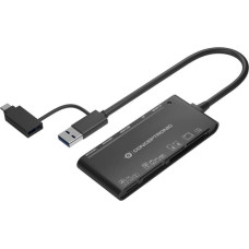 Conceptronic Czytnik Conceptronic CONCEPTRONIC Card Reader USB3.0+/C SD,MicroSD,MMC,M2,CF   sw