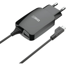 2GO Ładowarka 2GO 2GO Ladegerät 12W Micro-USB + 1x USB, Kabel 1,4m, schwarz