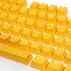 Ducky Ducky PBT Double-Shot Keycap Set Yellow - DE Layout