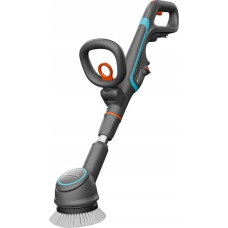 Gardena GARDENA cordless multi-cleaner AquaBrush Compact 18V P4A solo, hard floor cleaner (grey/turquoise, without battery and charger, POWER FOR ALL ALLIANCE)