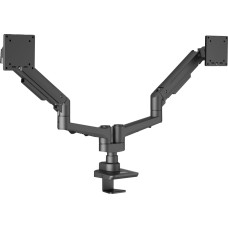 Edbak Uchwyt nabiurkowy podwójny na sprężynie gazowej do ekranów w rozmiarze 19-35 cali oraz o wadze do 20 kg DMV02