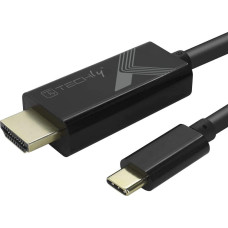 Techly Adapter AV Techly Techly Adapter Kabel USB-C M auf HDMI M 2.0 4K, schwarz 5m