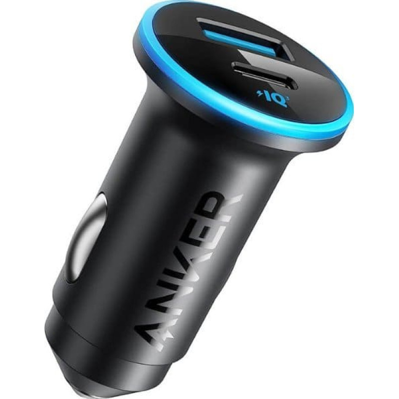 Anker Ładowarka Anker Anker 323 - Auto-Netzteil - 52.5 Watt - 3 A - IQ 3.0, Fast Charge - 2 Ausgabeanschlussstellen (USB, 24 pin USB-C) - Schwarz