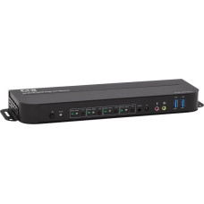 Eaton Przełącznik Eaton Eaton Tripp Lite series HDMI USB KVM Switch 4-Port 4K 60Hz HDR HDCP 2.2 IR USB Sharing - KVM-/Audio-/USB-Switch - 4 x KVM/Audio/USB - 1 lokaler Benutzer - Desktop