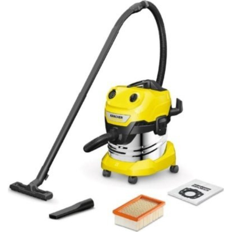 Karcher Odkurzacz przemysłowy Karcher Sauso-drėgno valymo siurblys Karcher WD 4 S V-20/5/22; 1000 W