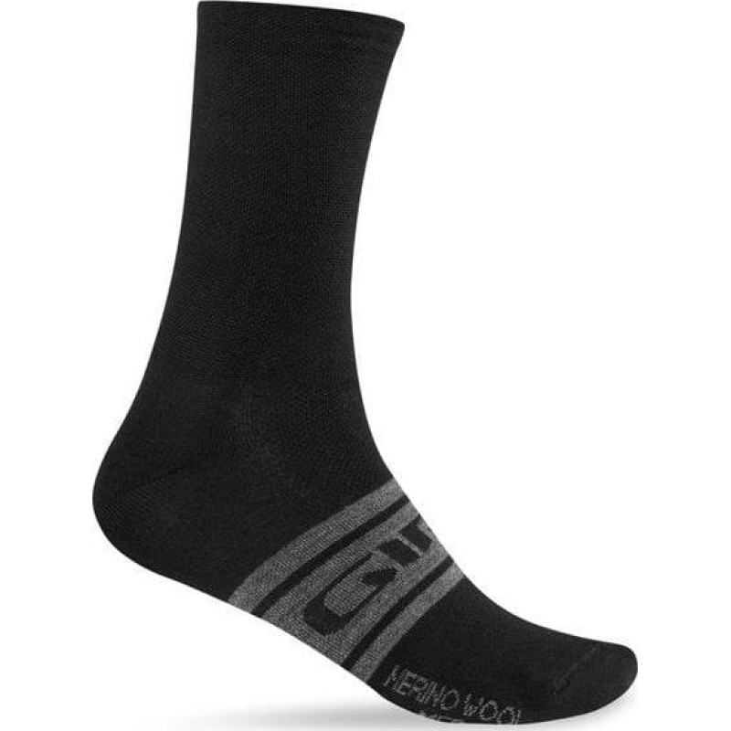 Giro Skarpety GIRO SEASONAL MERINO WOOL black charcoal roz. L (43-45)