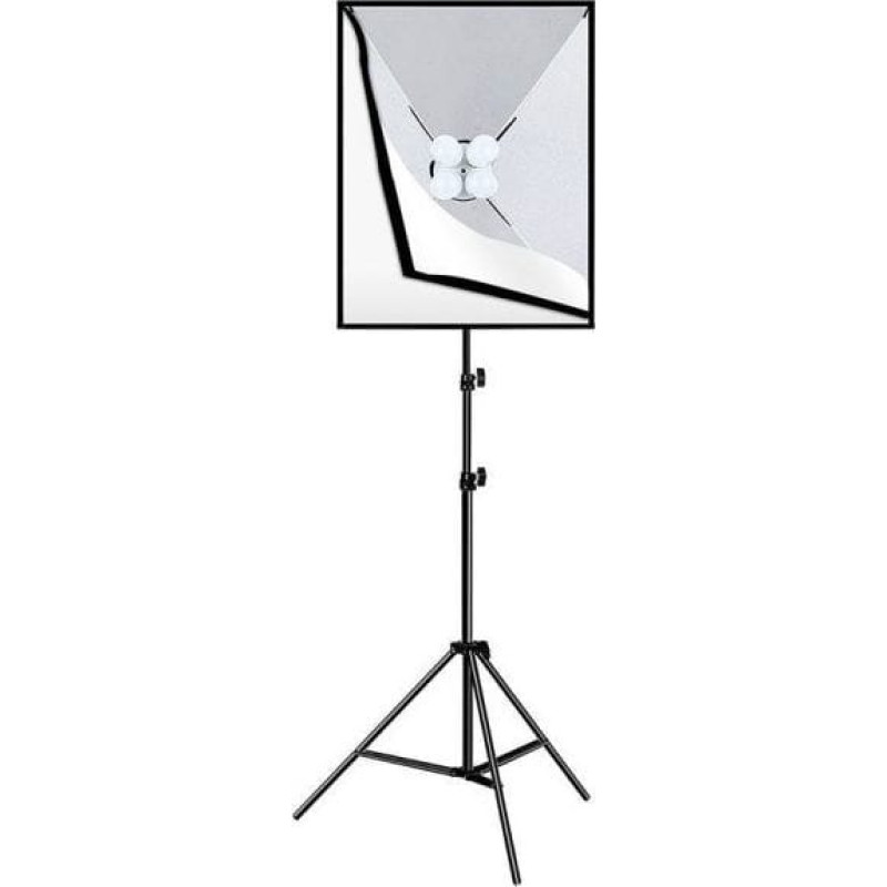 Puluz Zestaw studyjny Puluz Puluz Zestaw studyjny Softbox LED 50x70cm, statyw, żarówki LED 4 szt PU5071EU