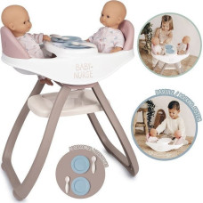 Smoby SMOBY Baby Nurse Krzesełko do Karmienia dla Bliźniąt Lalek