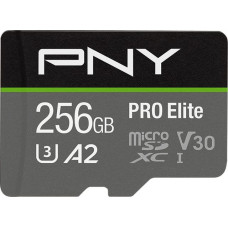 PNY Karta PNY PRO Elite MicroSDXC 256 GB Class 10 UHS-I/U3 A2 V30 (P-SDU256V32100PRO-GE)