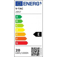 V-Tac Naświetlacz V-TAC Projektor Oprawa Elewacyjna V-TAC 17W LED Czujnik Ruchu Okrągła Czarna IP65 VT-11020S 4000K 2480lm