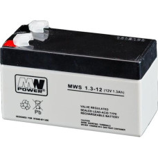 Mw Power Pb 12V 1.3Ah bezobsługowy (waga 0.57kg, max. prąd ład. 0.3A)