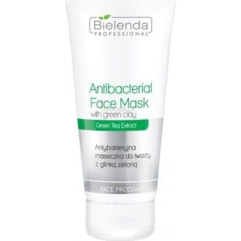 Bielenda Professional Antibacterial Face Mask With Green Clay Antybakteryjna maseczka do twarzy z glinką zieloną 150g