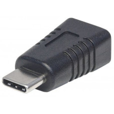 Manhattan Adapter USB Manhattan USB-C - miniUSB Czarny  (354677)