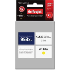 Activejet AH-953YRX ink for HP printer; HP 953XL F6U18AE replacement; Premium; 25 ml; yellow