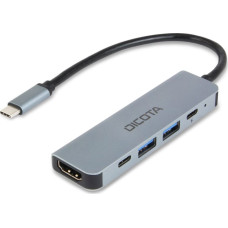Dicota HUB USB Dicota Hub USB-C 5 w 1 Video Hub 4K PD 100W