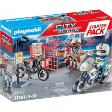 Playmobil Zestaw z figurkami City Action 71381 Starter Pack Policja