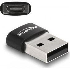 Delock Adapter USB Delock DELOCK USB 2.0 Adapter USB Typ-A St > USB Type-C Bu schwarz