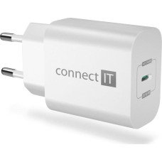 Connect It Voyager2 nabíjecí adaptér 1×USB-C, 25W PD, bílá