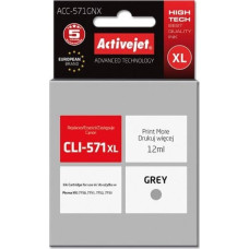 Activejet Tusz Activejet Tusz Activejet ACC-571GNX (zamiennik Canon CLI-571G XL Supreme 12 ml szary)