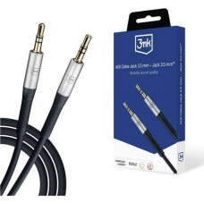 3MK Kabel 3MK Jack 3.5mm - Jack 3.5mm Brak danych czarny (Jack 3,5 mm - Jack 3,5 mm)