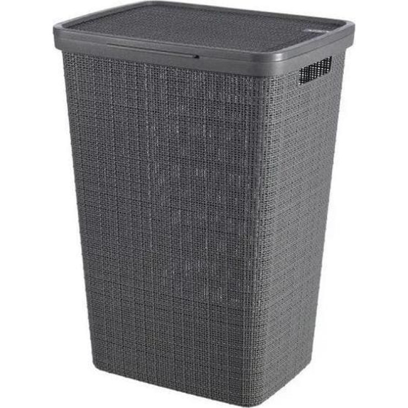 Curver laundry basket JUTE 58L Dark grey