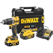 Dewalt Wiertarko-wkrętarka Dewalt udarowa „100 lat” z silnikiem bezszczotkowym 18V XR- 2 x akumulator 5AH TSTAK DCD100YP2T-QW