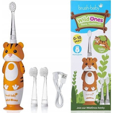 Brush-Baby Szczoteczka Brush-baby BRUSH BABY_Wild Ones szczoteczka soniczna dla dzieci 0-10 Tiger