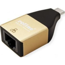 Roline Karta sieciowa Roline ROLINE Adapter/ konwerter USB C RJ45 F/M Gigabit Ethernet