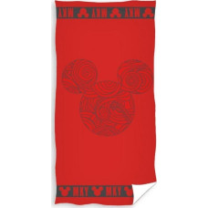 Carbotex Ręcznik 70x140cm bawełna Myszka Miki Mickey logo red