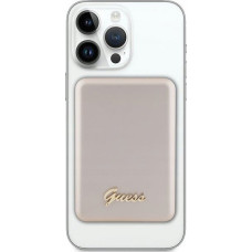 Guess Powerbank Guess Guess Powerbank indukcyjny 15W GUPBM5ALGSGD 5000mAh złoty/gold MagSafe Metal Script Logo