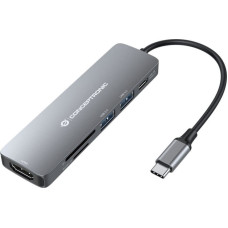 Conceptronic Adapter AV Conceptronic CONCEPTRONIC Dock USB-C->HDMI,USB3.0/2.0,SD/TF,100WPD0.12mgr