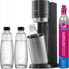 Sodastream Saturator Sodastream SodaStream Duo Value Pack Titan, Sparkling Water Maker (dark grey/stainless steel, incl. 2 glass bottles, plastic bottle, CO? cylinder)