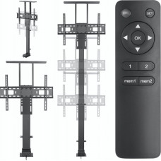 ART UCHWYT TV-WINDA STEROWANY ELEKTRYCZNIE AR-93M MOBILNY 60KG max 80