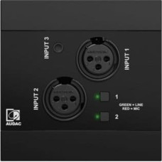 Audac AUDAC NWP320/B Sieciowy panel wejściowy audio - 2 x XLR + 3,5 mm jack + BT (4 CH) Wersja czarna