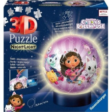 Ravensburger Puzzle 3D Świecąca kula Koci Domek Gabi