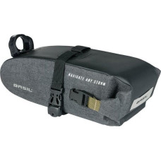 Basil Torebka podsiodłowa BASIL NAVIGATOR STORM SADDLE BAG 1.5L, mocowanie na paski, wodoodporna grey black (NEW 2024)