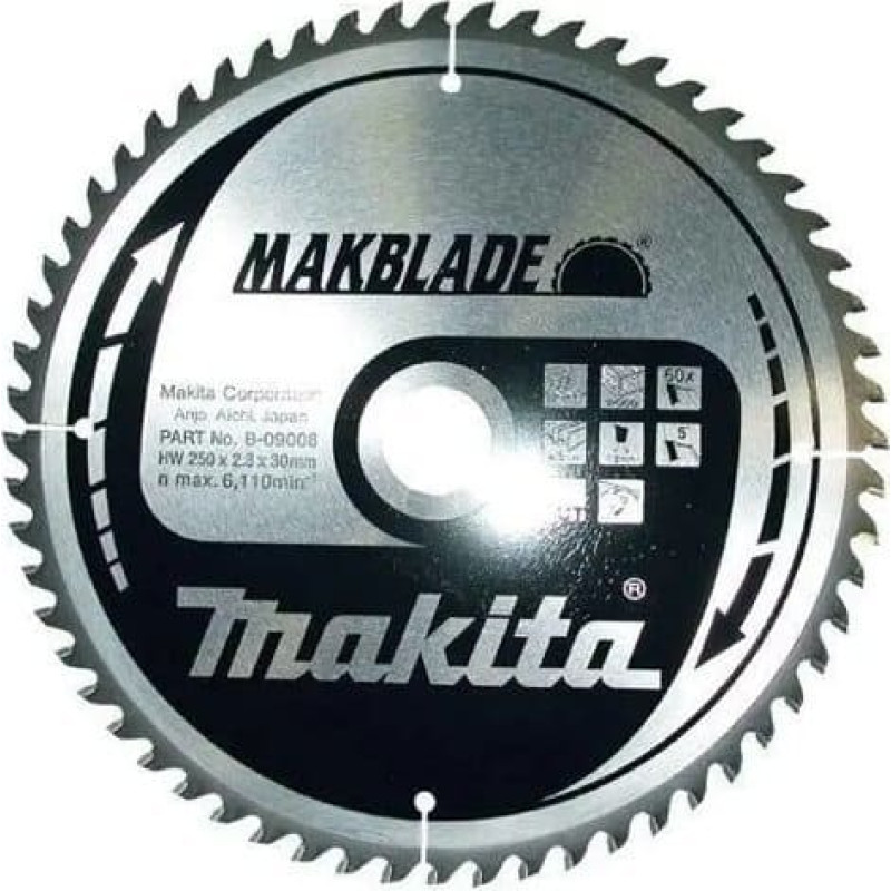 Makita PIŁA TARCZOWA 250x30mm 60-ZĘBÓW MAKBLADE