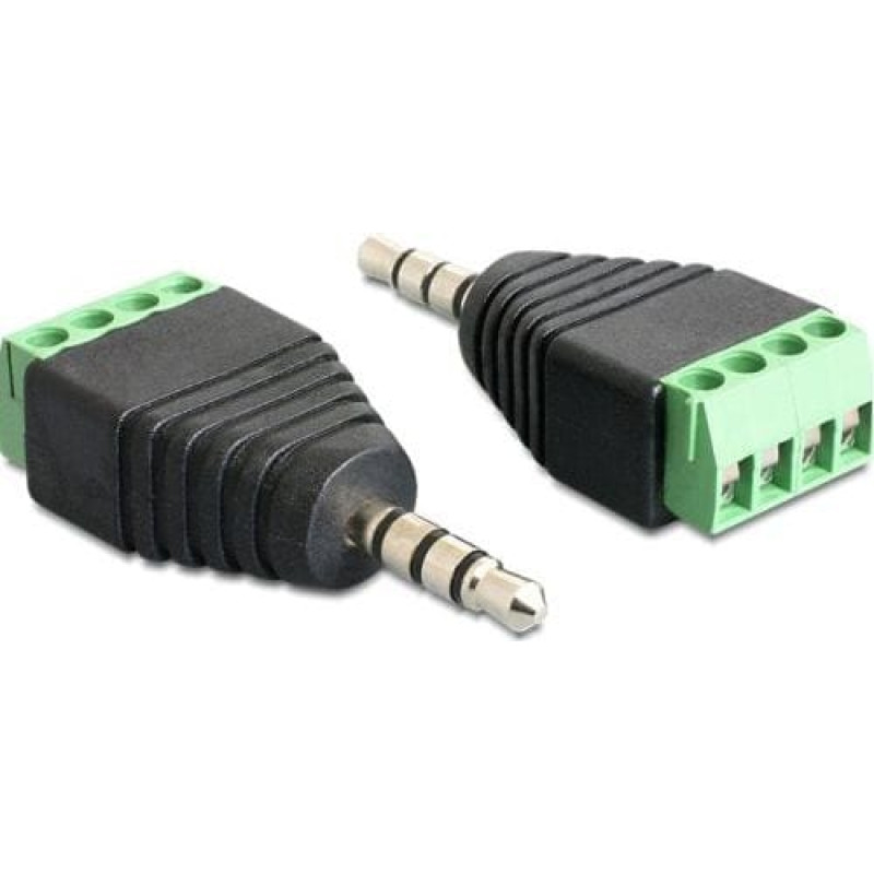 Delock Adapter AV Delock Terminal Block czarny (65453)