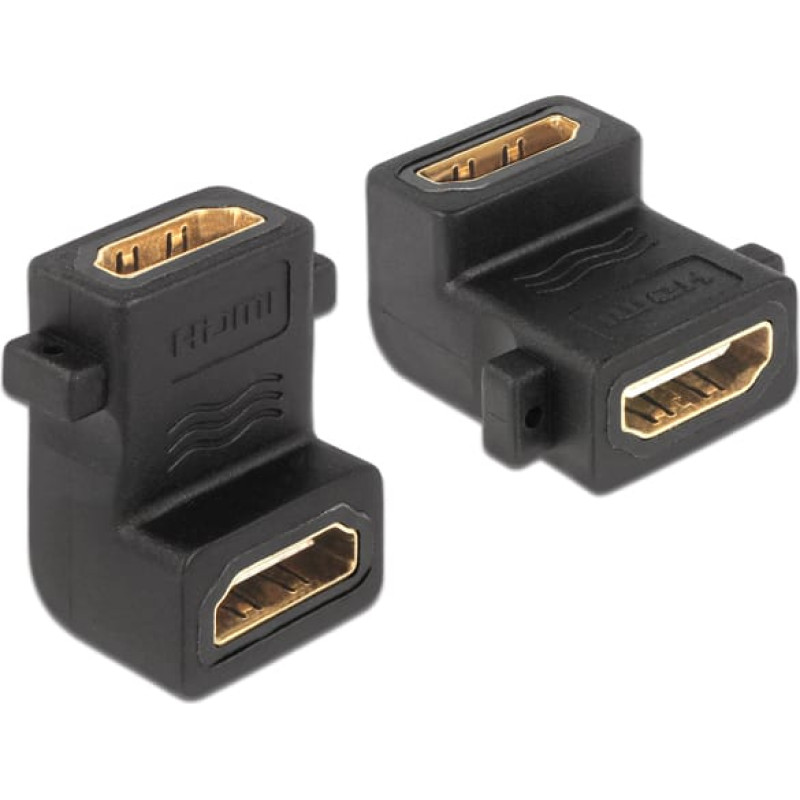 Delock Adapter AV Delock HDMI - HDMI czarny (65510)