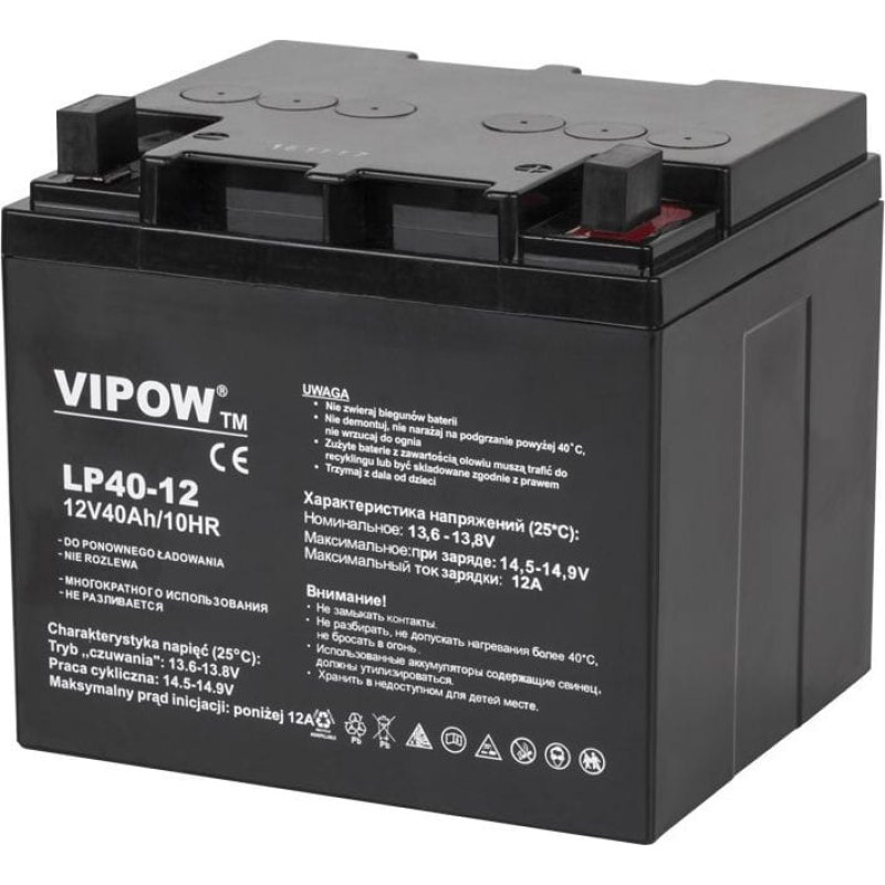 Vipow Akumulator 12 V / 40 Ah (BAT0222)