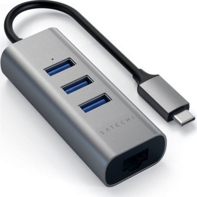 Satechi HUB USB Satechi 1x RJ-45  + 3x USB-A 3.0 (ST-TC2N1USB31AM)