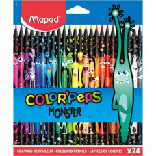 Maped Kredki Colorpeps Monster trójkątne 24 kolory