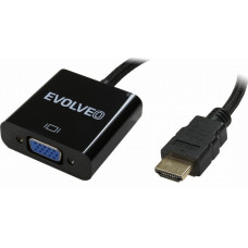 Evolveo Adapter AV Evolveo HDMI - D-Sub (VGA) czarny (EV-HDMI-VGA)